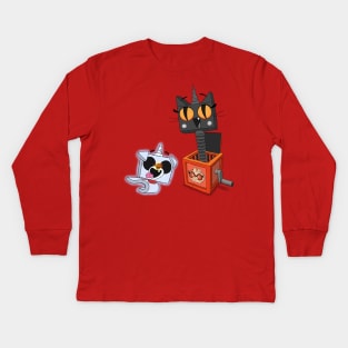 Kitty-in-a-Box with Prince Zerocorn Kids Long Sleeve T-Shirt